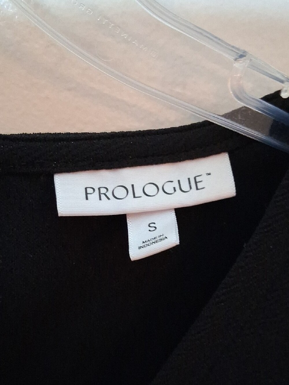 Prologue Women's Size Small Black Midi Jumpsuit with V-Neck and Tie Waist - Picture 2 of 9